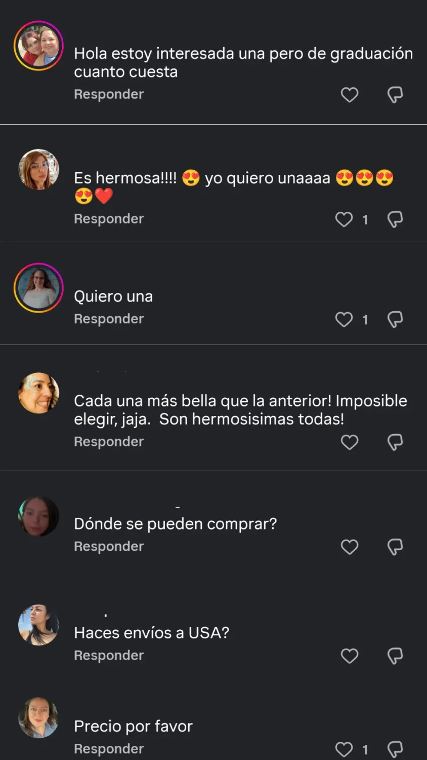 Comentarios reales de personas pidiendo la muñeca